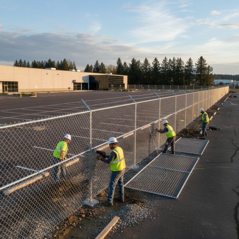 Commercial Fence Construction