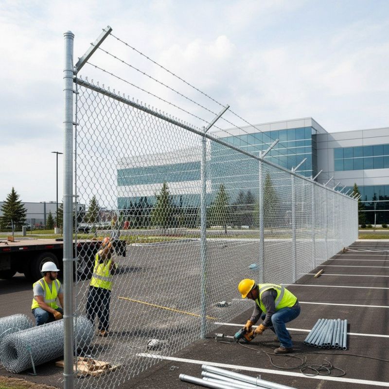 Metal Fence Installation detail