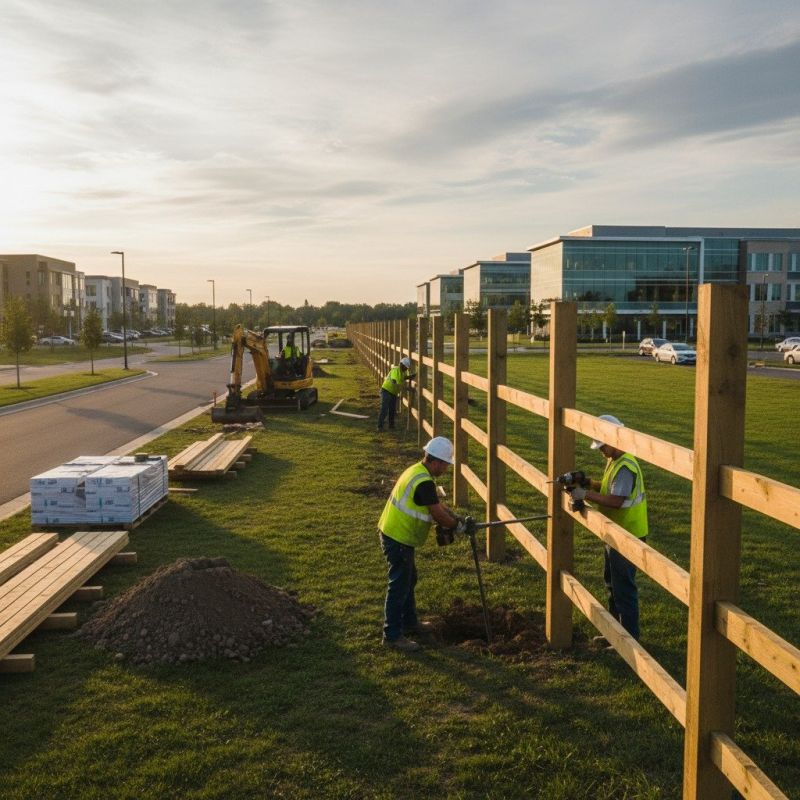 Security Fence Installation detail