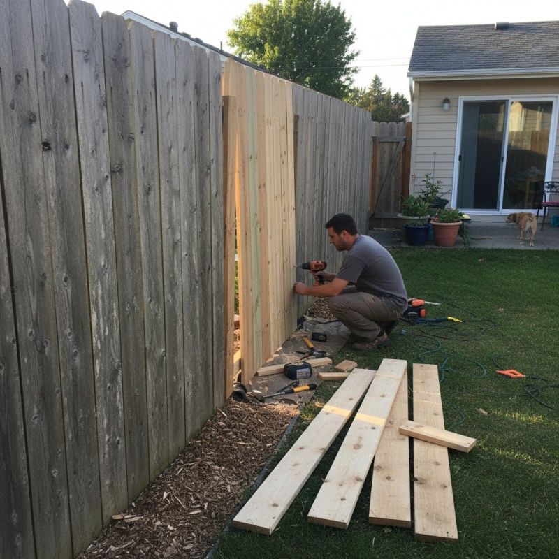 Redwood Fence Repair